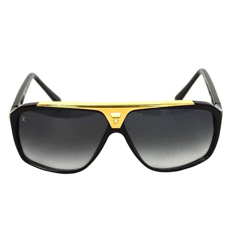 louis vuitton men's sunglasses black and gold